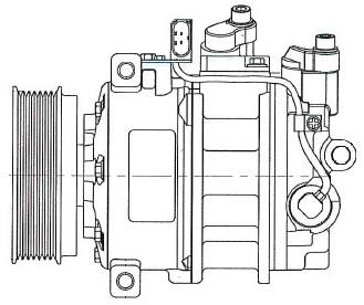 Компрессор кондиц. для а/м Volkswagen Touareg (02-)/Audi Q7 (06-) 3.6FSi (LCAC 1858)